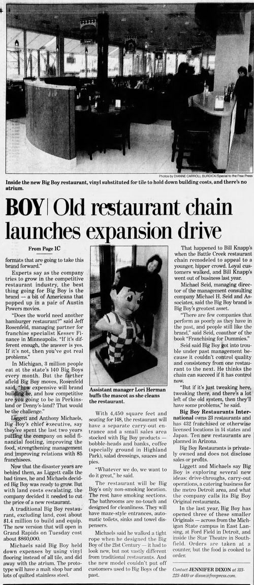 Big Boy Restaurants - Expansion 2003